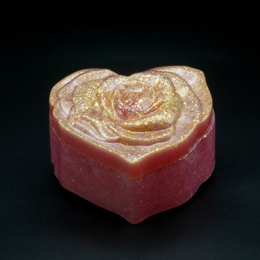 Heart Shaped Blooming Rose Jewelry Box | Handmade in Hawaii